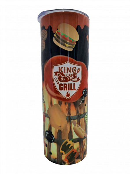 King of the Grill Skinny Tumbler