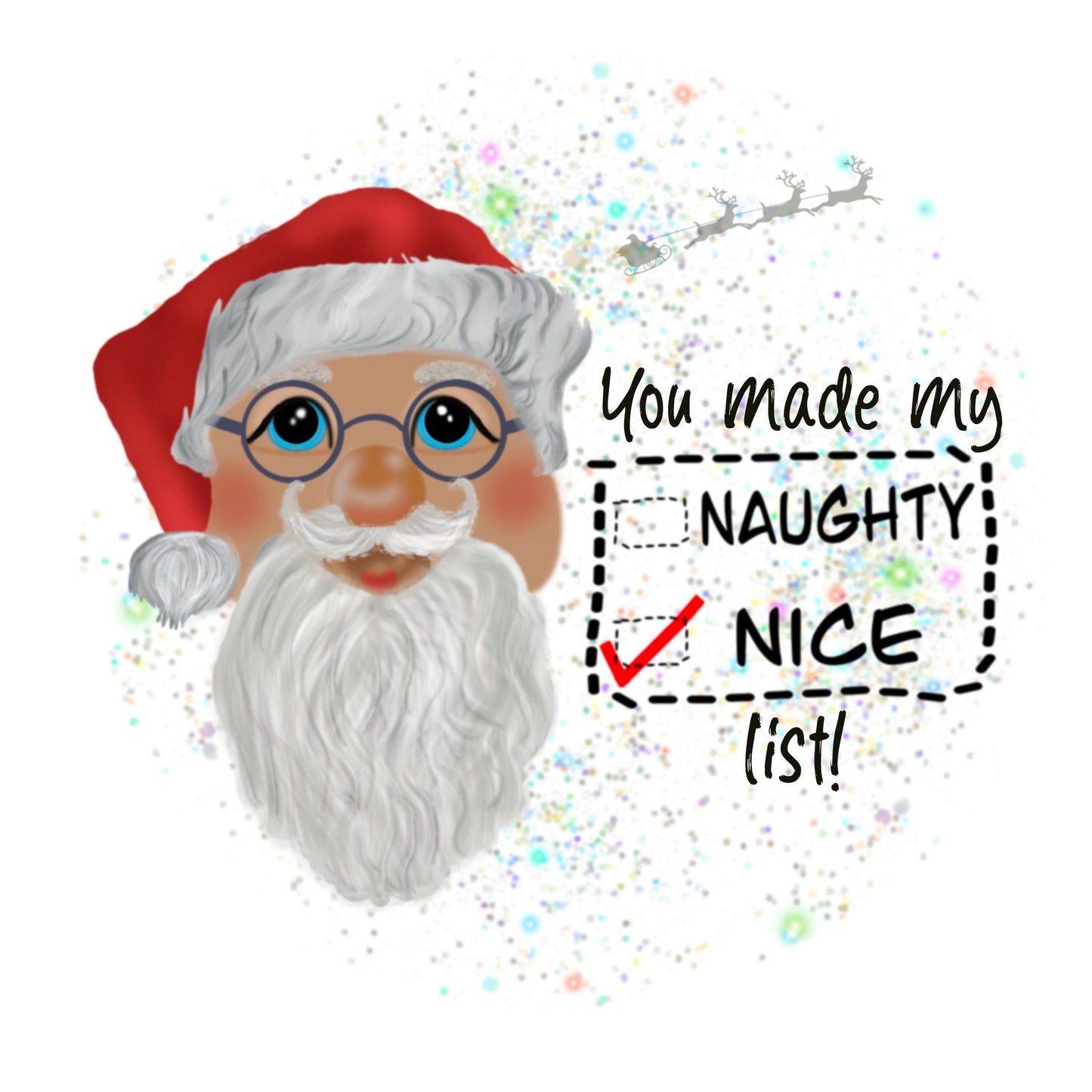 Santa's Nice List Personalized Ornament