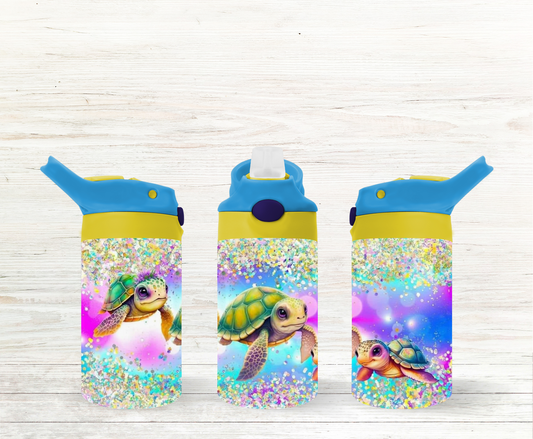 Sea Turtle 12 oz Kids Water Bottle