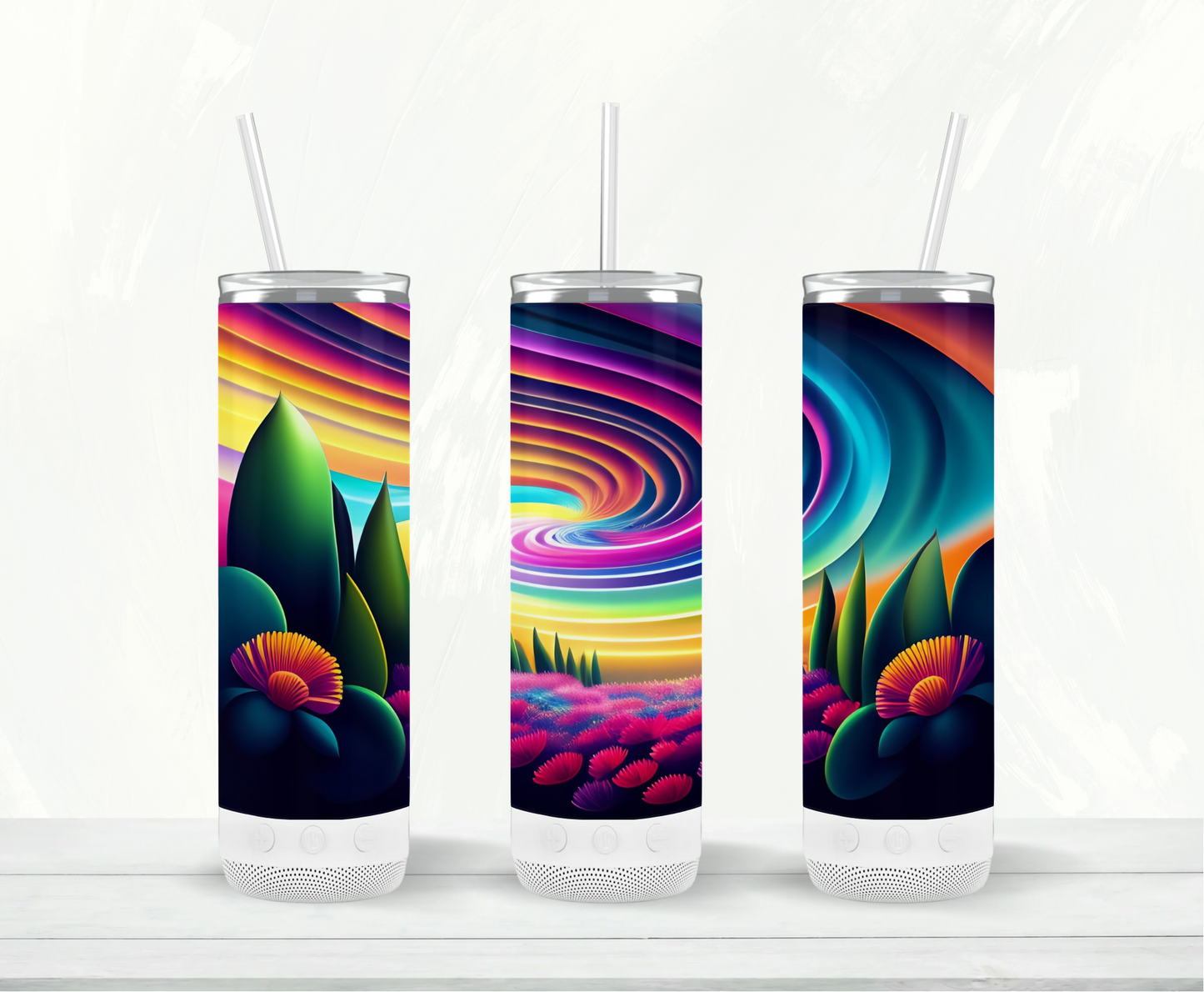 Plants Rainbow Bluetooth Speaker Tumbler