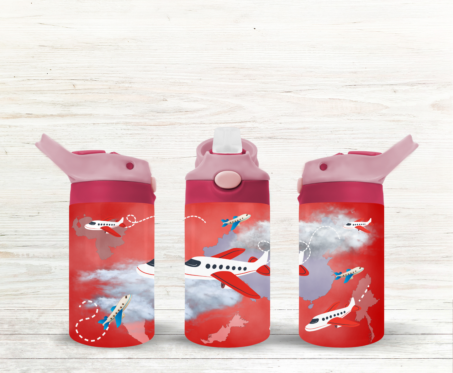 Airplanes 12 oz Kids Water Bottle