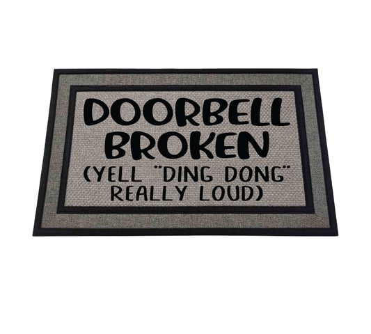 Doorbell Broken Doormat