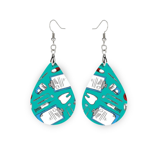 Dental Teardrop Earrings